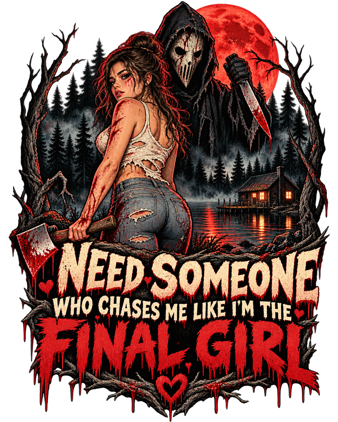 Horror & True Crime original artwork